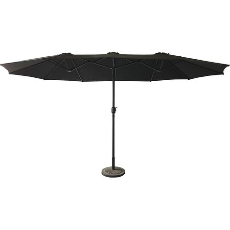 Doppelter Sonnenschirm 2,7x4,6m LINAI schwarz