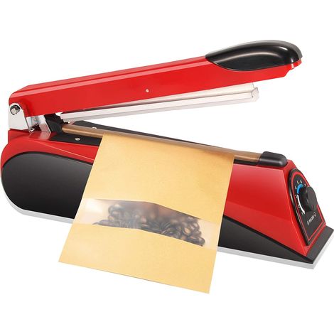 Machine à siroter à chaud 8 pouces 200 mm - Machine à sceller à la main - Scellant alimentaire - Pour PP PE PVC et tous les plastiques - Soudage (200 mm x 3 mm) (1/5)