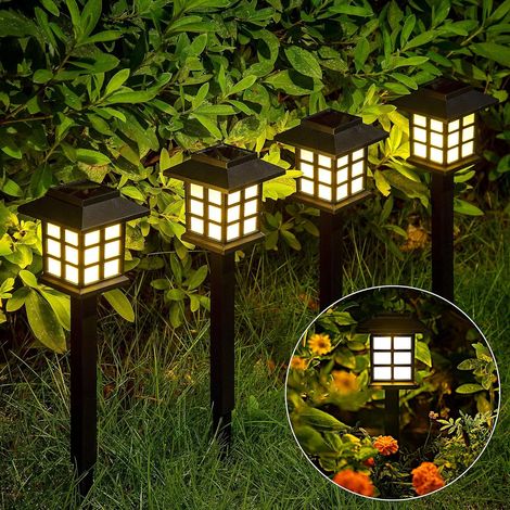 Fei Yu Lot de 12 lampes solaires étanches pour jardin, paysage, chemin, patio, allée, allée .. (1/5)