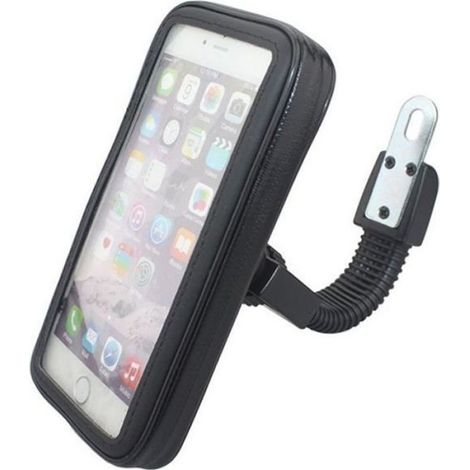 Support Téléphone Moto - Étanche - Pour Écran Jusqu'à 6,5 Pouces - Fixation Poignée Avec Pince Caoutchouc - 1 Pièce (1/4)