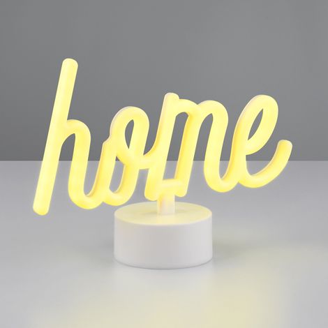 CASA LAMPADA DA TAVOLO LED SCRITTA HOME H. 17CM LED 1W (1/3)