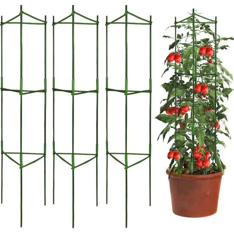 ensembles de cages tomates tuteurs pour tomates pour plantes de jardin (1/5)