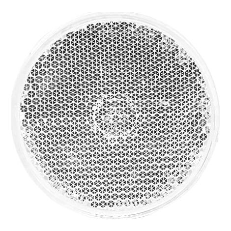 SPOTLIGHT CATADIOPTRE ROND ADHÉSIF RÉFLECTEUR ROND, CATAPHOTE - COLORIS : BLANC - DIAMÈTRE : 60MM - FORME : RONDE - 1 PIÈCE -