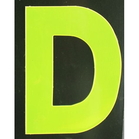 Conacord Reflektierender Klebebuchstabe D gelb D Klebebuchstaben & Zahlen (1/2)