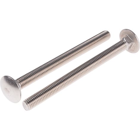Boulon Acier Inoxydable, Brut, M8 x 100mm ( Prix pour Sachet de 25 )