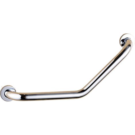 Haltegriff fürs Badezimmer – 1 Stück – Edelstahl – Sicherheit und Komfort 135° – Dusche und WC – Silber 2,5 cm (1/5)