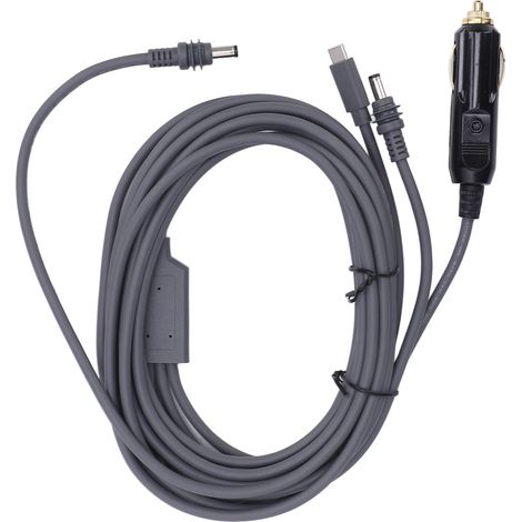 Ortviai Câble d'alimentation satellite 16 pi (5 m) 18 AWG étanche 12-24 V pour antenne Starlink Mini, véhicule, camping-car, bateau (1/5)