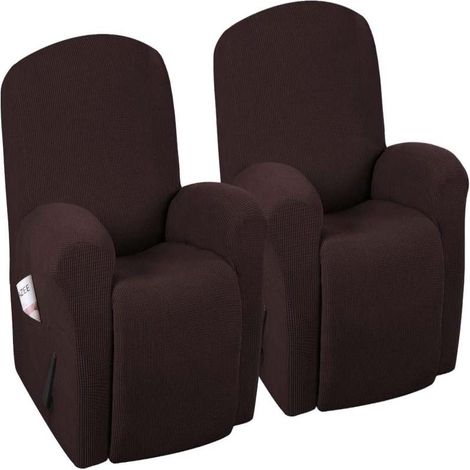 Housse chaise longue polaire café – Lot 2 – Confortable – Extérieur – Protection et douceur (1/5)