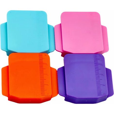 Set di 8 guide poligonali magnetiche da 5,97x4,4 cm con scala, strumenti di precisione per cucito e artigianato per il fissaggio (1/2)