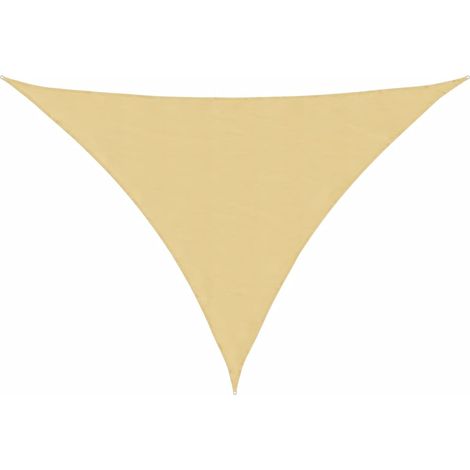 Voile d'ombrage Voile de parasol sable 7x5x5 m 100 % polyester oxford