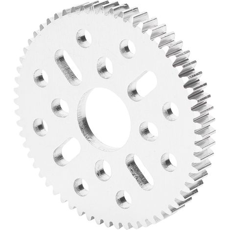Pignon droit aluminium 60 dents 14mm module 0,8, engrenage cylindrique pour accessoires matériel, pièce de rechange mécanique robuste. (1/5)