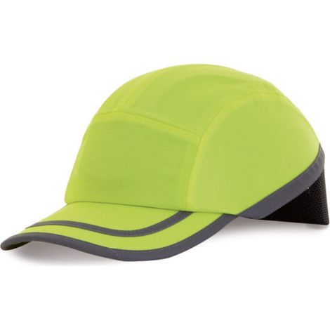 Visera de alta visibilidad SAFETOP con protección de ABS  Verde               Visera larga