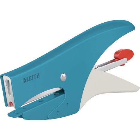 Leitz Cucitrice a Pinza, Capacità fino a 15 Fogli, Caricamento Posteriore, Include Punti P2 (No. 10), Gamma Cosy,56450061, Blu (Calmo) (1/5)