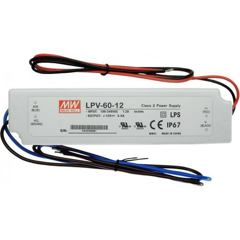 TrAdE Shop Traesio - Trasformatore Driver Alimentatore Per Strisce Strip Led Faretti 60 W Watt - (1/2)