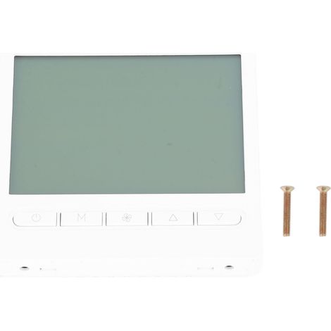 2-in-1-Digitalthermostat mit LCD-Bildschirm für Klimaanlage und Fußbodenheizung, ideal für Hotels und Privathaushalte. (1/5)