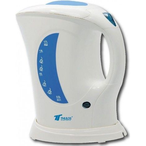 FPLUS hervidor elect. 1.7 lts thulos , Hervidora sin cable 1.7L Thulos TH-HV17
Capacidad máxima 1.7 L.
Exterior de plástico resistente al calor.
Parada automática después de alcanz