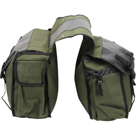 Sacoche arrière de vélo, sacoche de selle pour VTT, organisateur de bagages, accessoire de cyclisme, vert militaire, taille unique (1/5)