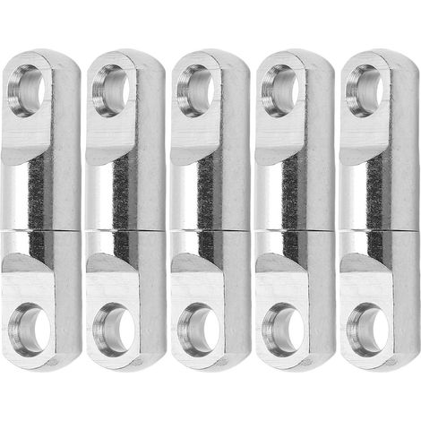 5 pièces Roulements à Colonne en Acier Inoxydable 360° Pivots Rotatifs pour Pêche Connecteur Hameçon Taille 6 (1/5)
