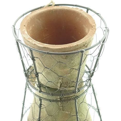 Rustikaler Terrakotta-Blumentopf, 12,5 cm
