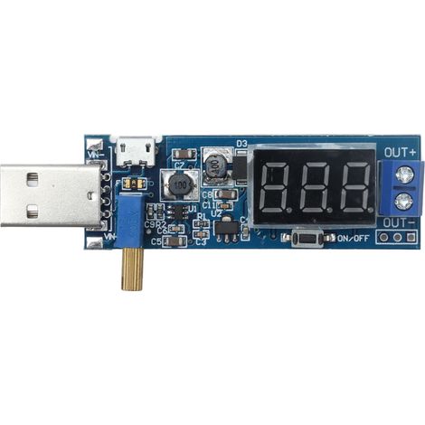 Module régulateur de tension Boost DC-DC USB réglable 5V vers 3.3V/9V/12V/24V convertisseur élévateur (1/5)
