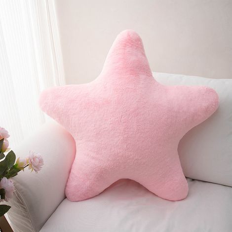 Coussin Étoile - Coussin Décoratif Jetable pour Lit Canapé Sol - 40 cm - Polyester - Rose - 1 Pièce (1/5)