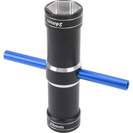 Clé hexagonale pour roue de voiture RC en alliage d'aluminium 4,0 mm, 5,5 mm, 24 mm, 25 mm. Adaptateur hexagonal pour roue de voiture RC Arrma 1/5, bleu. (1/5)