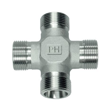 Raccordo a croce 42L inox PH HYDRAULIK KS42LSS