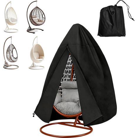 Housse de protection imperméable pour fauteuil suspendu, panier suspendu, balançoire, en tissu Oxford 210D, housse de protection, balançoire à œufs, balançoire suspendue pour meubles de (1/5)