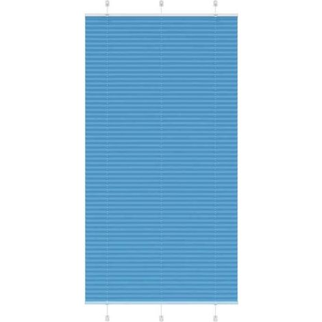 4015213 Store plissé bleu 110x200 cm largeur du tissu 109,4cm polyester (1/5)