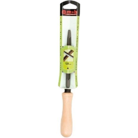Tiers-point angles vifs – Lime triangulaire – Acier Allié au Chrome pour un meilleur mordant – Manche bois PEFC – MOB (1/3)