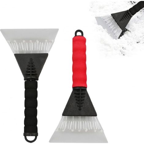 2 Pièces Grattoir Pare Brise Voiture Raclette Voiture Givre avec Poignée Antidérapante Grattoir Voiture Givre Outil de Dégel et de Déneigement pour Pare Brise et Fenêtre (1/5)