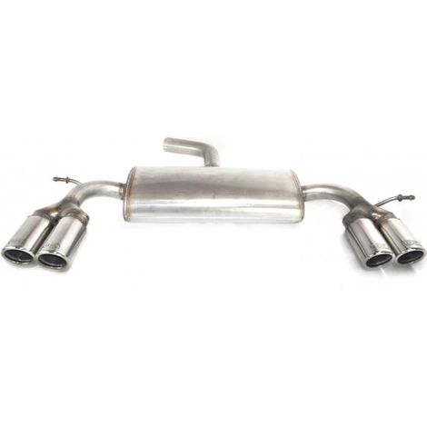 Silencieux Duplex Echappement Inox Ulter VW Scirocco 3 2008 a 2013 2x70mm-36956499