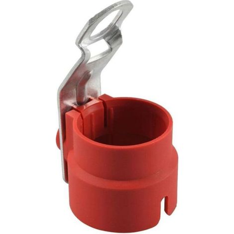 Support prise remorque 7/13 broches PVC facile installation durable rouge (1/4)
