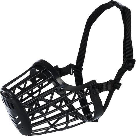 Muselière Plastique Taille,muselière pour chien, muselière anti-morsure pour animaux de compagnie, muselière anti-aboiements pour animaux de compagnie (Taille:20cm) (1/5)
