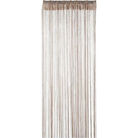90cm x 200cm ChampagneCorde Rideaux Paillette Frange Panneau Fly Écran Pièce Diviseur Gland Rideau pour Portes, Porte,Windows,Maison Décoration, Événement Décoration (1/5)