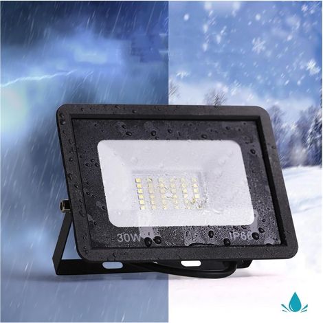 Projecteurs LED d'extérieur, Éclairage LED, étanche IP66 20W 30W 50W 100W 200W réflecteur projecteur LED projecteur extérieur lampe de jardin réverbère pour cour, parking, patio, aire de jeux(COLD 600 (1/5)