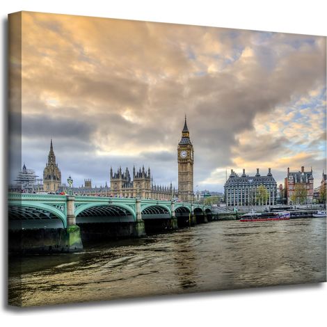 Leinwanddruck Architektur London Big Ben 50x40