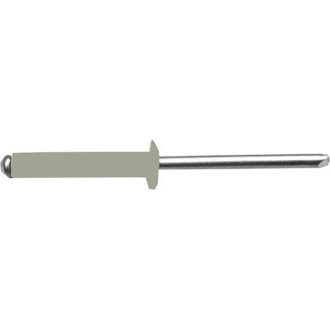 500 Rivets Aveugles Tête Ronde GORIVET ALX TRS 4.8 x 12 mm - Aluminium/Acier RAL 7032 - D-Work (1/4)