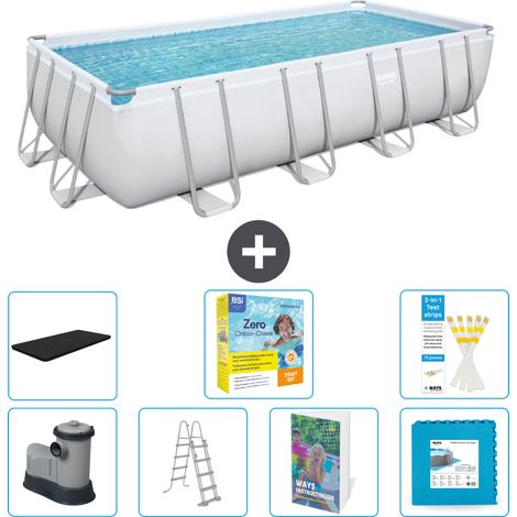 Bestway Piscina Bestway Power Steel Rettangolare - 549x274x122 cm - 8-pezzi  S566 (1/4)