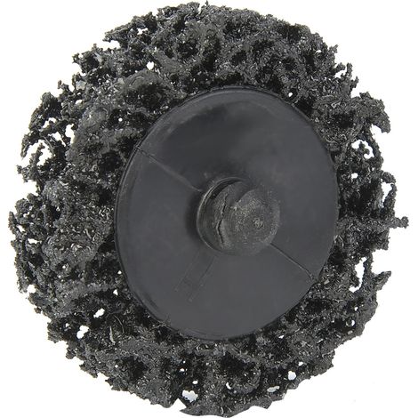 5 disques à lamelles en polyéthylène de 50 mm (2 pouces) à verrouillage par rouleau, pour enlever la rouille et la peinture (noir) (1/5)