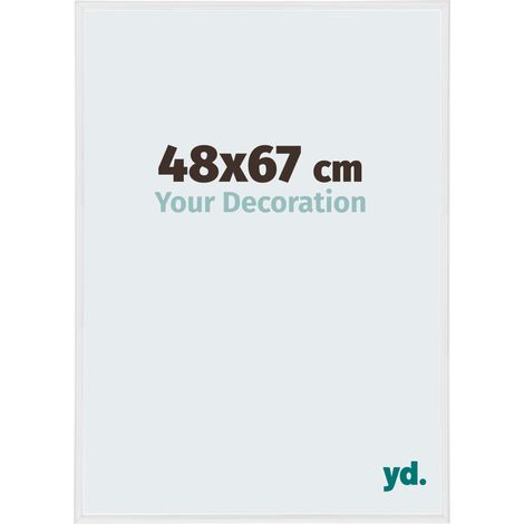 yd. - Cadre photo 48x67 - Blanc Brillant - Plastique - Annecy