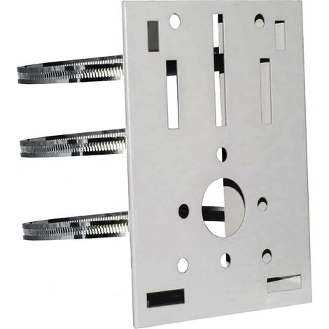 Soporte vertical universal para cámaras de seguridad, robusto soporte de esquina de metal con 3 hebillas, apto para cámaras.