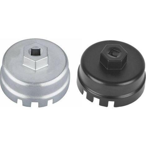 2 PCS Clé de Couvercle de Filtre à Huile 64.5mm / 14 Coin Pour Toyota, Lexus, Camry, RAV4, Hanlanda et Autres Véhicules (1/5)