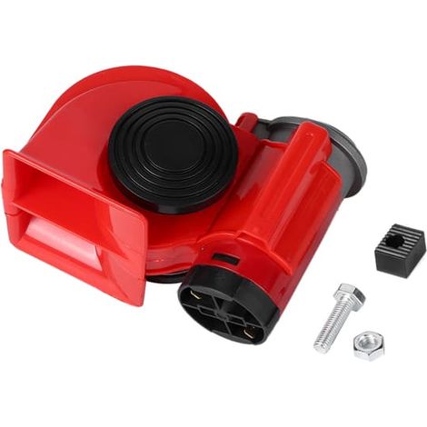 Klaxon pneumatique compact et puissant 12 V 120 dB pour voiture et moto, style trompette d'escargot (1/5)