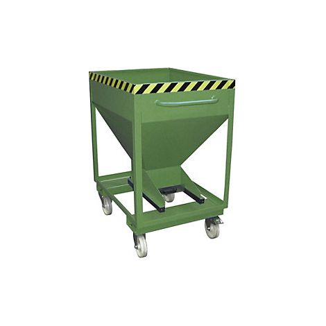 Bauer Silobehälter SRE-D 375, lackiert, Resedagrün