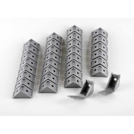 NORDLINGER PRO Lot de 32 Taquets d’assemblage - Gris alu (1/3)