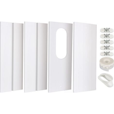 Fensterset für mobile Klimaanlagen – Verstärkte PVC-Platte – Verstellbar von 43 bis 150 cm (1/5)
