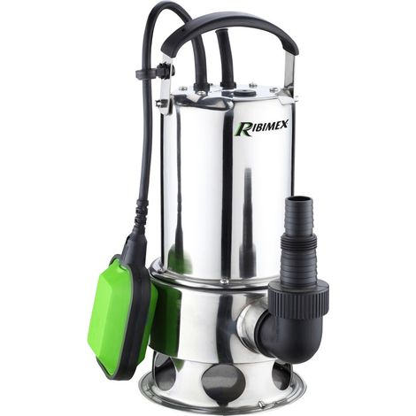 POMPA SOMMERSA IMMERSIONE PRO INOX ACQUE SCURE DI SCARICO 1100W RIBIMEX
