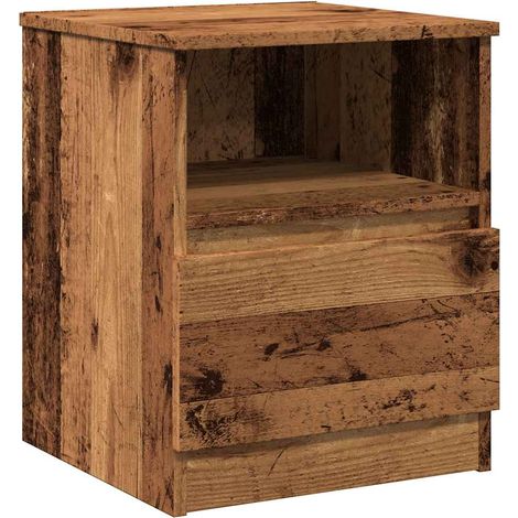 Maison Exclusive - Nachttisch Altholz-Optik 40x40x50 cm Holzwerks