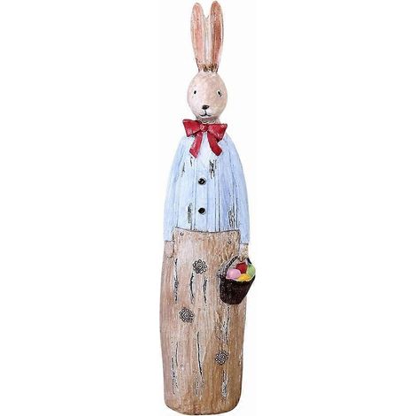 Sculptures de jardin lapin - statue de lapin - figurines d'animaux de jardin - sculptures et statues de jardin - figurine de lapin en résine pour le Nouvel An